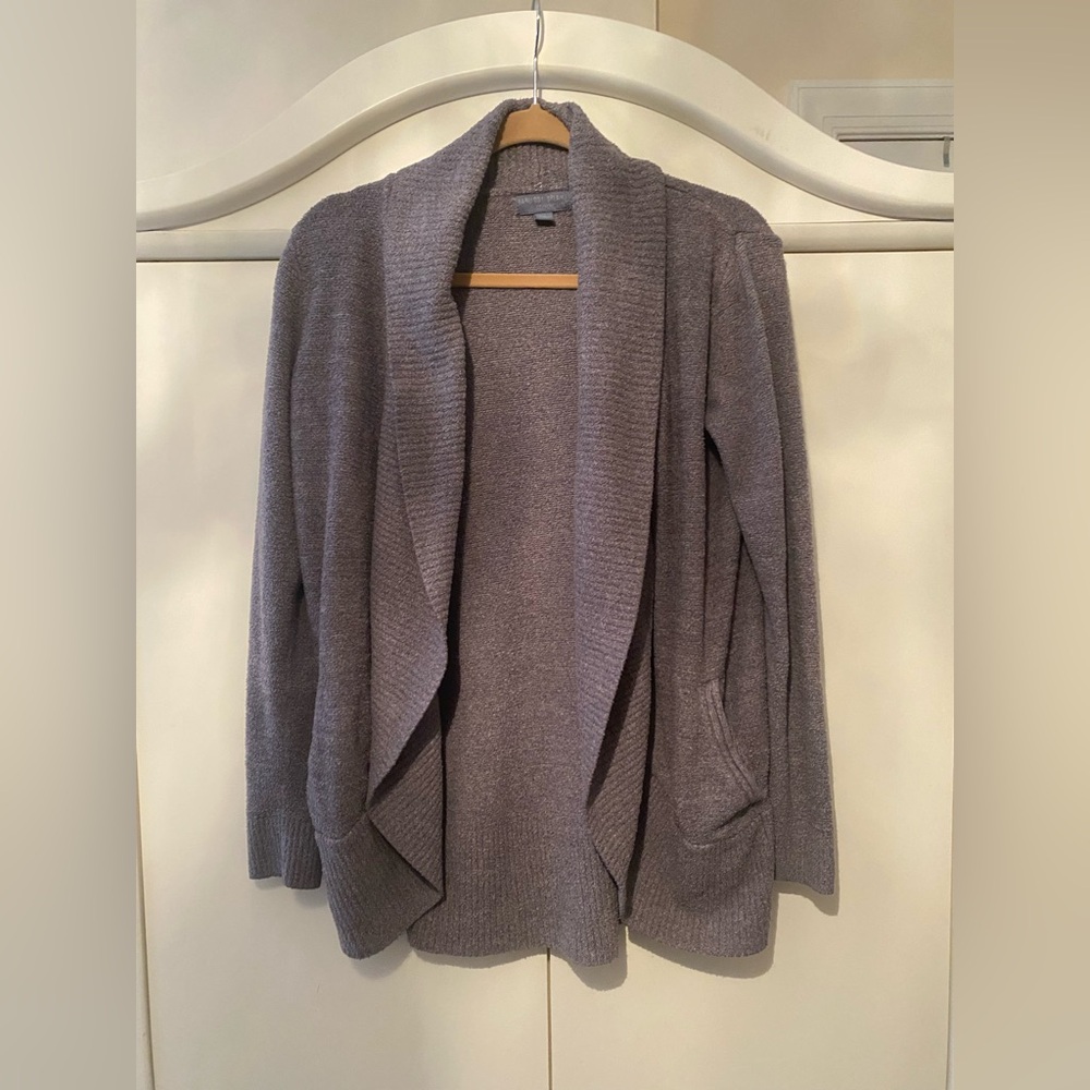 Barefoot Dreams Heather Gray Cardigan SUPER COMFY BOHO QUIET LUXURY GIFT